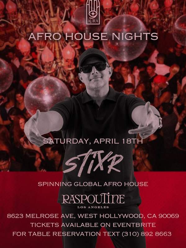 Flyer, Afro House Sessions with STIXR