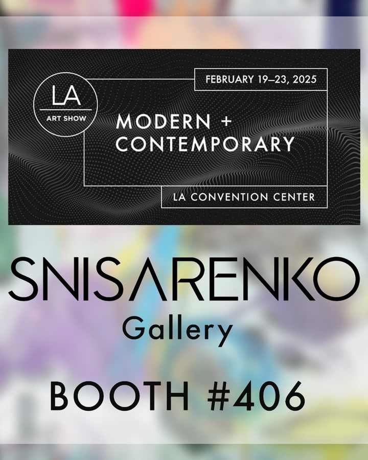 Snisarenko Gallery booth at the LA Art Show, booth 406